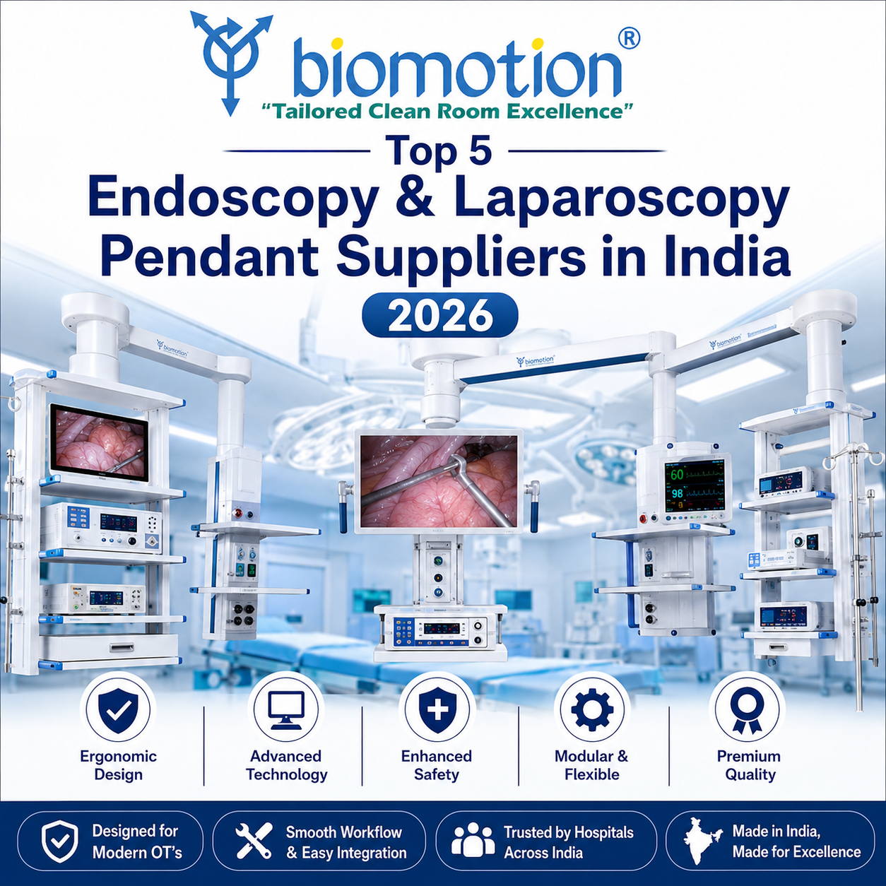  Top 5 Endoscopy & Laparoscopy Pendant Suppliers in India 2026
